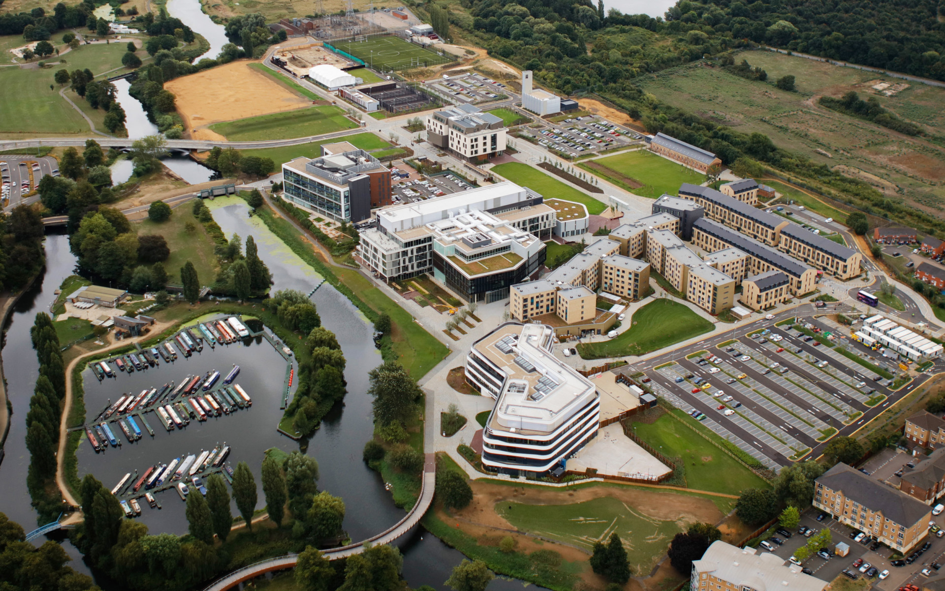Aerial Image of the University of Northampton